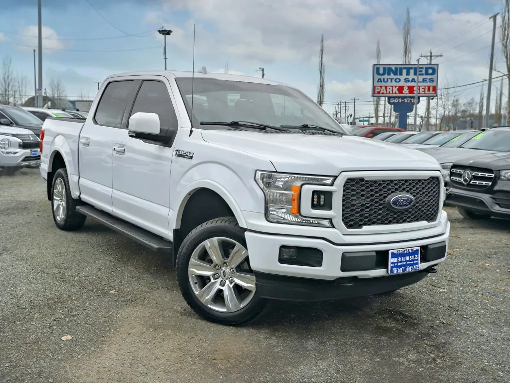 White 2018 Ford F-150 SuperCrew Cab Lariat Pickup 4D 5 1/2 ft for sale in Anchorage, AK