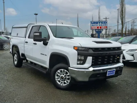 White 2023 Chevrolet Silverado 2500 HD Double Cab Work Truck Pickup 4D 6 1/2 ft for sale in Anchorage, AK