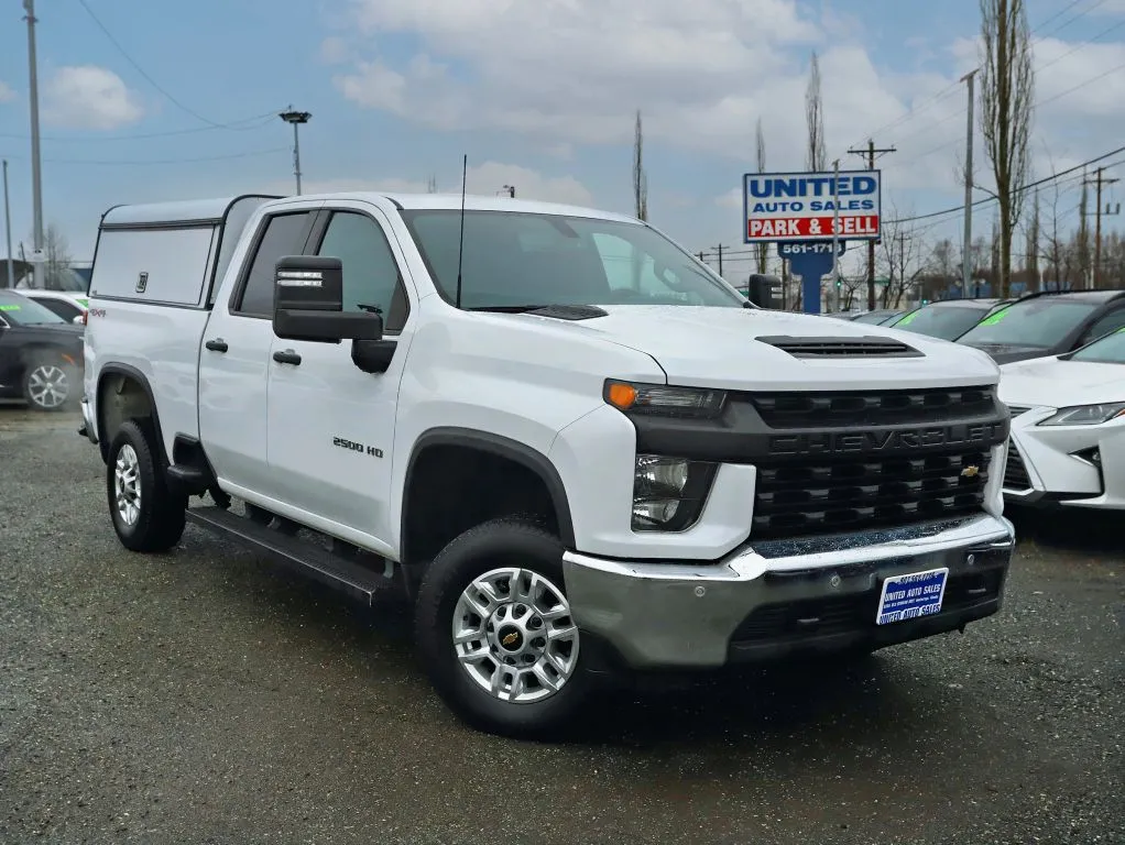 White 2023 Chevrolet Silverado 2500 HD Double Cab Work Truck Pickup 4D 6 1/2 ft for sale in Anchorage, AK