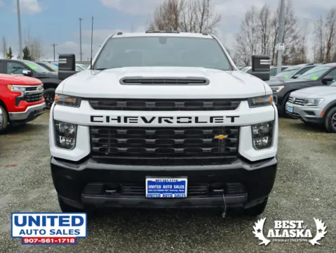 Another view of 2022 Chevrolet Silverado 2500 HD Crew Cab Custom Pickup 4D 8 ft for sale in Anchorage, AK at United Auto Sales