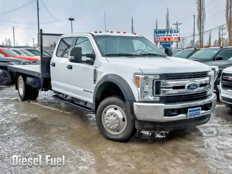 White 2019 Ford F550 Super Duty Crew Cab & Chassis XLT Cab & Chassis 4D for sale in Anchorage, AK