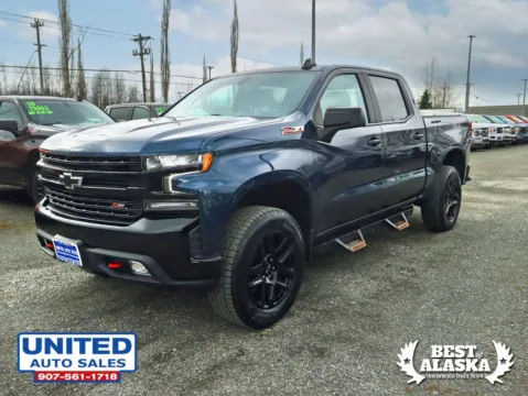 Another view of 2021 Chevrolet Silverado 1500 Crew Cab LT Trail Boss Pickup 4D 5 3/4 ft for sale in Anchorage, AK at United Auto Sales