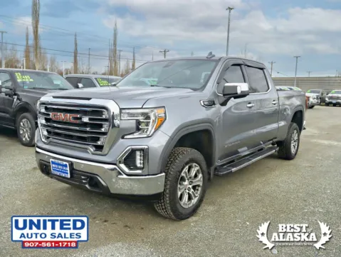 Photos of 2019 GMC Sierra 1500 Crew Cab SLT Pickup 4D 6 1/2 ft for sale in Anchorage, AK at United Auto Sales
