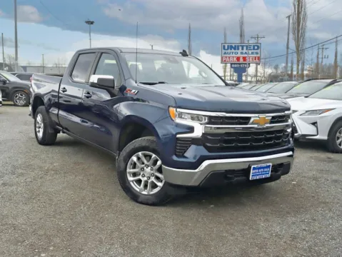 Blue 2022 Chevrolet Silverado 1500 Crew Cab LT Pickup 4D 6 1/2 ft for sale in Anchorage, AK