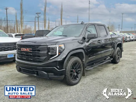 Photos of 2025 GMC Sierra 1500 Crew Cab Pro Pickup 4D 5 3/4 ft for sale in Anchorage, AK at United Auto Sales