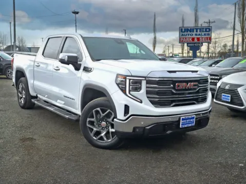 White 2024 GMC Sierra 1500 Crew Cab SLT Pickup 4D 5 3/4 ft for sale in Anchorage, AK