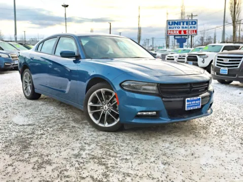 Blue 2021 Dodge Charger SXT Sedan 4D for sale in Anchorage, AK