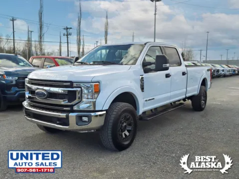 Another view of 2021 Ford F350 Super Duty Crew Cab XLT Pickup 4D 8 ft for sale in Anchorage, AK at United Auto Sales