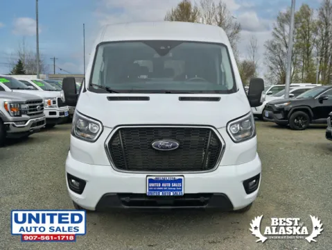 Another view of 2023 Ford Transit 350 Passenger Van XLT w/Medium Roof Van 3D for sale in Anchorage, AK at United Auto Sales