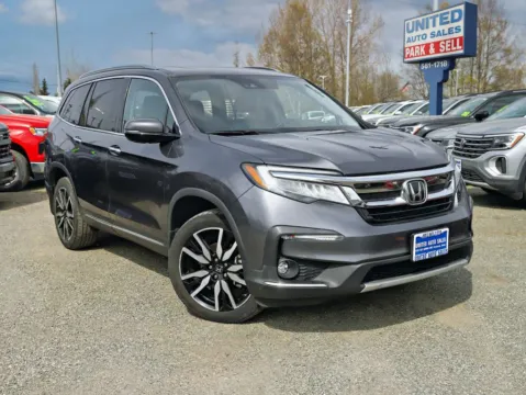 Gray 2019 Honda Pilot Elite Sport Utility 4D for sale in Anchorage, AK