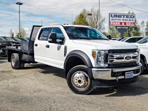 White 2019 Ford F550 Super Duty Crew Cab & Chassis XLT Cab & Chassis 4D for sale in Anchorage, AK