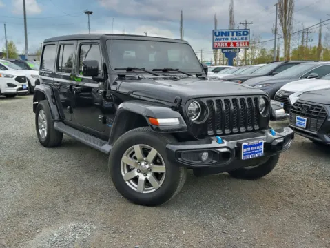 Black 2022 Jeep Wrangler Unlimited 4xe High Altitude 4xe Sport Utility 4D for sale in Anchorage, AK