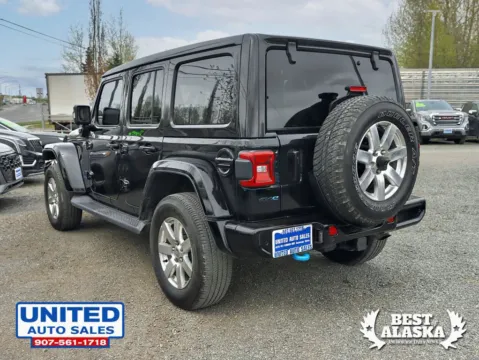 Another view of 2022 Jeep Wrangler Unlimited 4xe High Altitude 4xe Sport Utility 4D for sale in Anchorage, AK at United Auto Sales