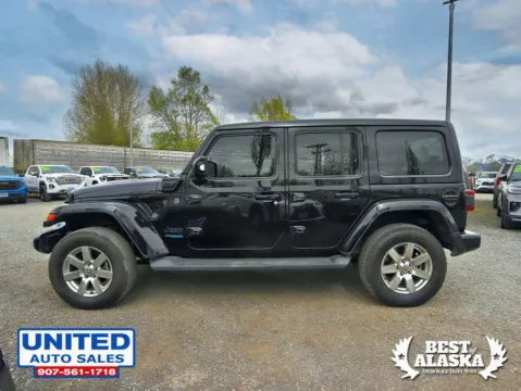 Photos of 2022 Jeep Wrangler Unlimited 4xe High Altitude 4xe Sport Utility 4D for sale in Anchorage, AK at United Auto Sales