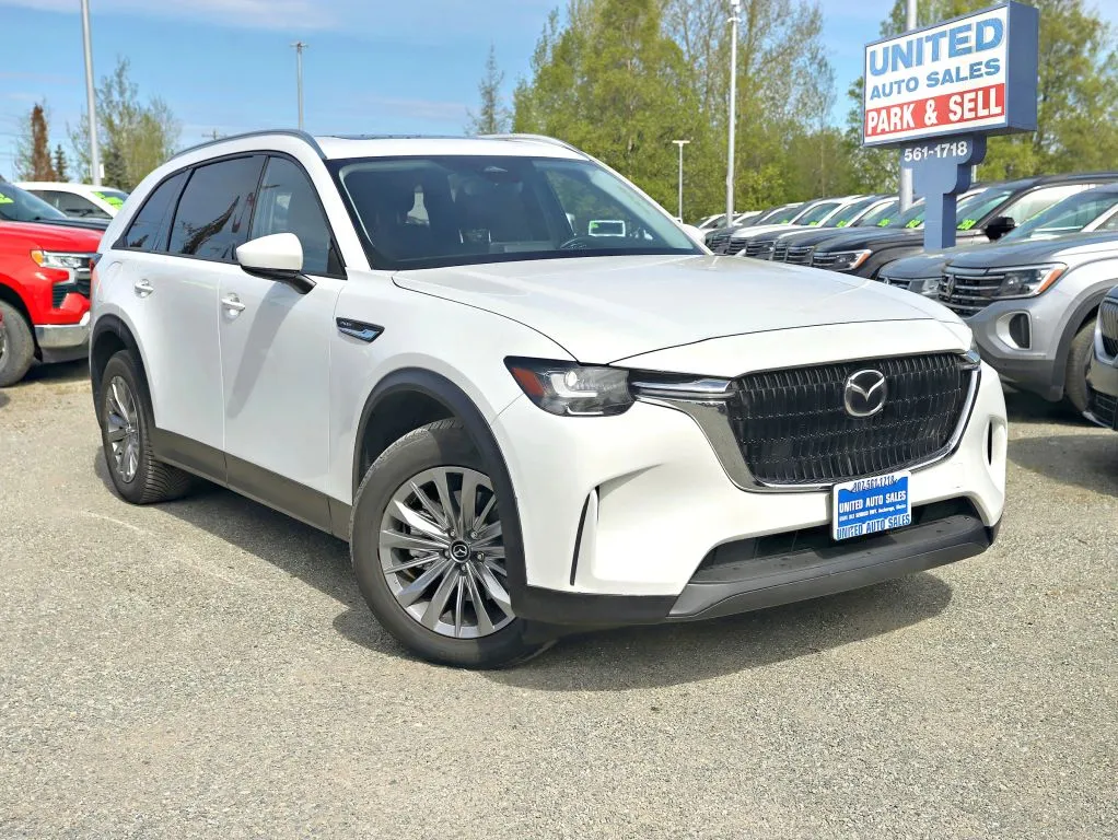 White 2024 MAZDA CX-90 PHEV Preferred Sport Utility 4D for sale in Anchorage, AK