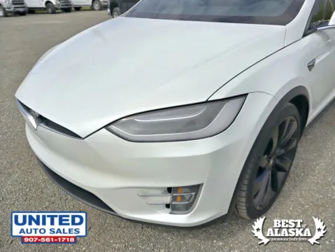 Another view of 2018 Tesla Model X 75D Sport Utility 4D for sale in Anchorage, AK at United Auto Sales