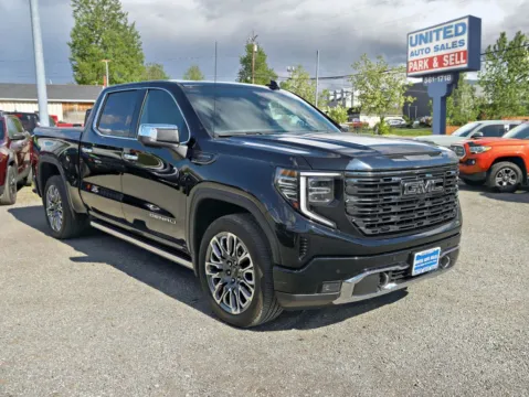 Black 2024 GMC Sierra 1500 Crew Cab Denali Ultimate Pickup 4D 5 3/4 ft for sale in Anchorage, AK