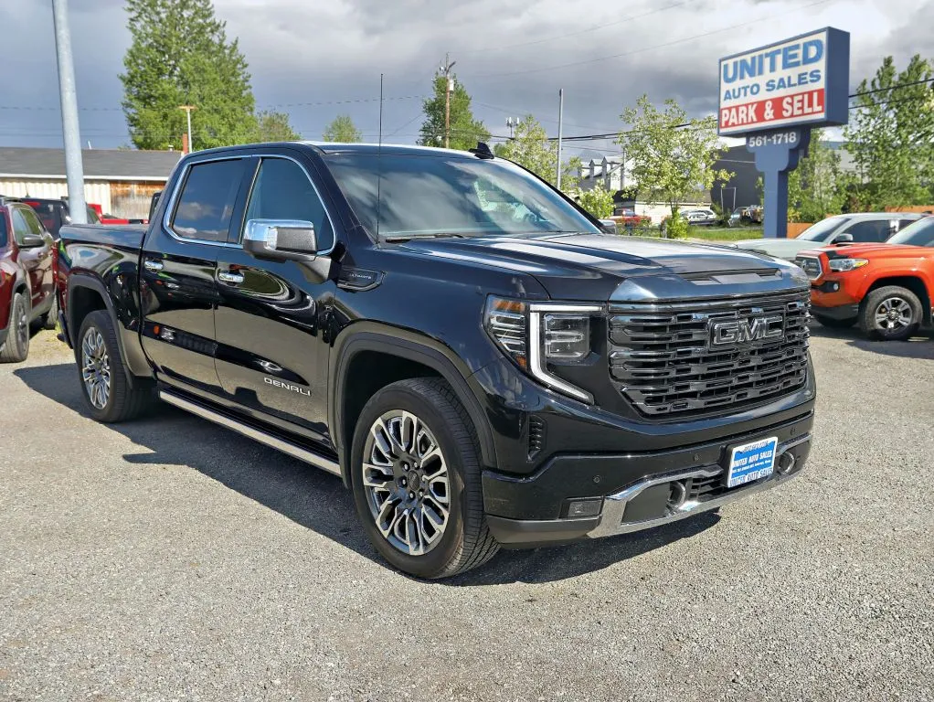 Black 2024 GMC Sierra 1500 Crew Cab Denali Ultimate Pickup 4D 5 3/4 ft for sale in Anchorage, AK