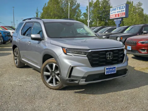 Silver 2023 Honda Pilot Elite Sport Utility 4D for sale in Anchorage, AK