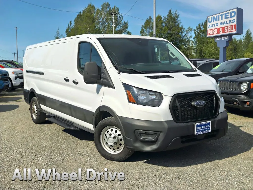 White 2022 Ford Transit 250 Cargo Van Low Roof w/LWB Van 3D for sale in Anchorage, AK