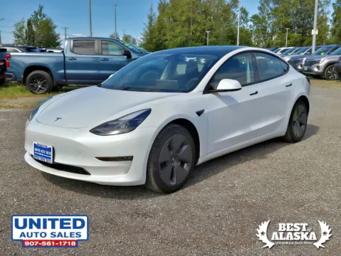 Photos of 2022 Tesla Model 3 Long Range Sedan 4D for sale in Anchorage, AK at United Auto Sales