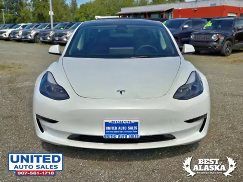 Another view of 2022 Tesla Model 3 Long Range Sedan 4D for sale in Anchorage, AK at United Auto Sales
