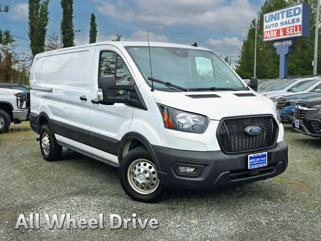 White 2023 Ford Transit 250 Cargo Van Low Roof w/RWB Van 3D for sale in Anchorage, AK