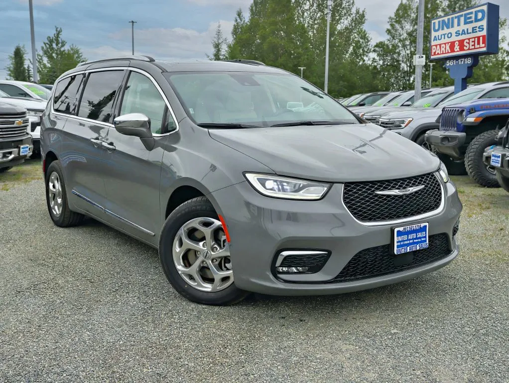 Gray 2021 Chrysler Pacifica Limited Minivan 4D for sale in Anchorage, AK