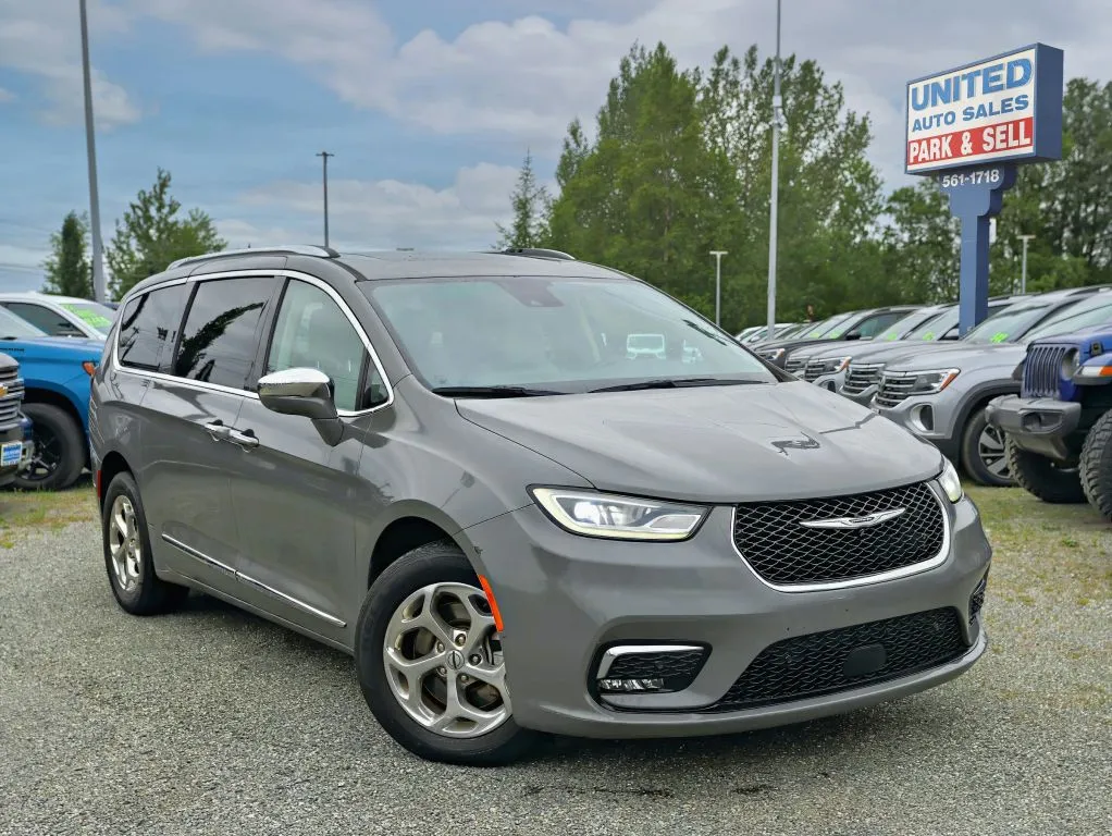 Gray 2021 Chrysler Pacifica Limited Minivan 4D for sale in Anchorage, AK