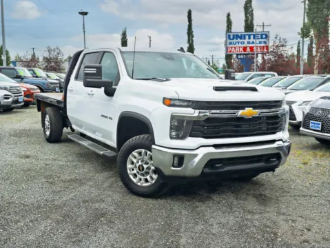 White 2024 Chevrolet Silverado 2500 HD Crew Cab LT Pickup 4D 8 ft for sale in Anchorage, AK