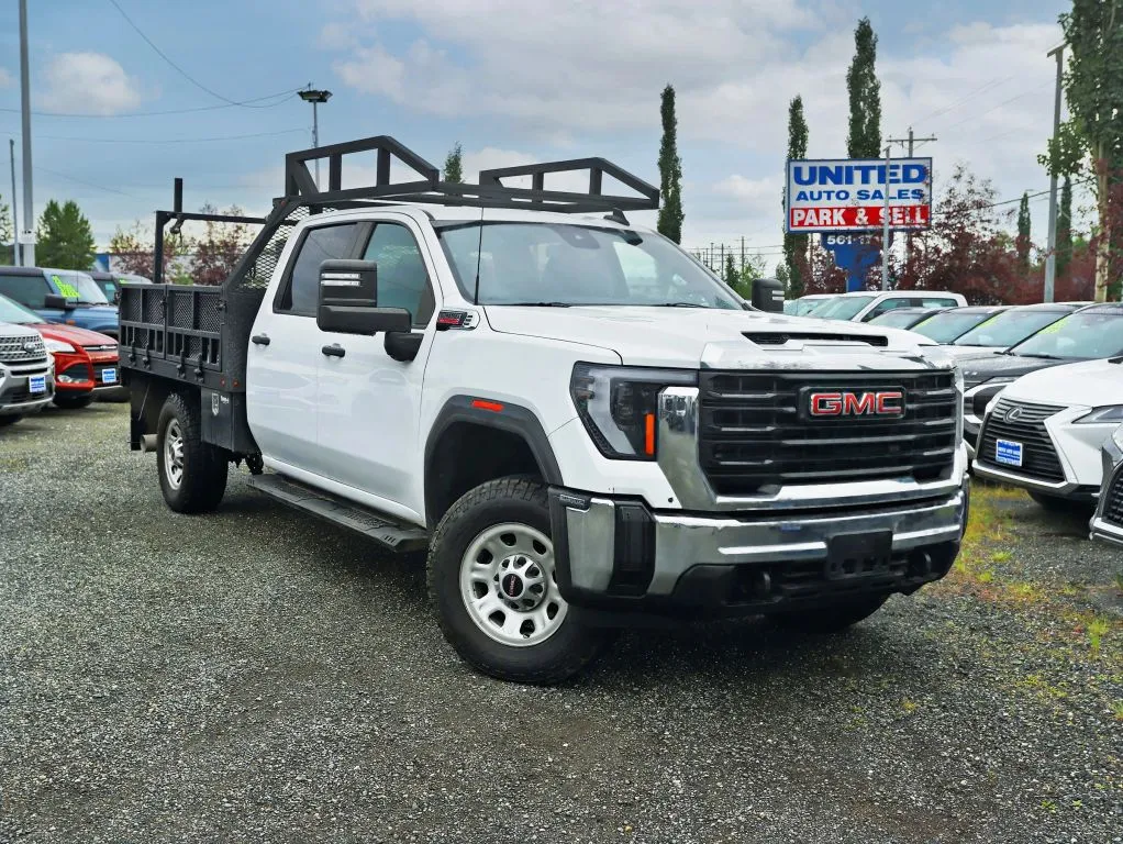 White 2024 GMC Sierra 3500 HD Crew Cab Pro Pickup 4D 8 ft for sale in Anchorage, AK