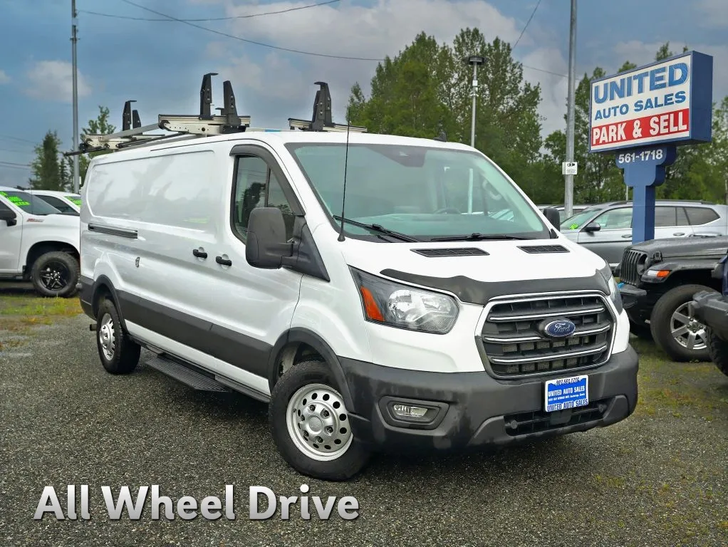 White 2020 Ford Transit 150 Cargo Van Low Roof w/LWB Van 3D for sale in Anchorage, AK