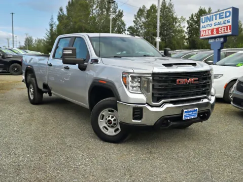 Silver 2023 GMC Sierra 2500 HD Crew Cab Pro Pickup 4D 8 ft for sale in Anchorage, AK