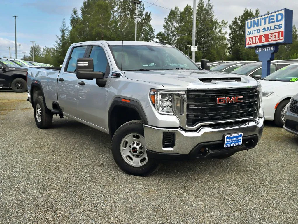 Silver 2023 GMC Sierra 2500 HD Crew Cab Pro Pickup 4D 8 ft for sale in Anchorage, AK