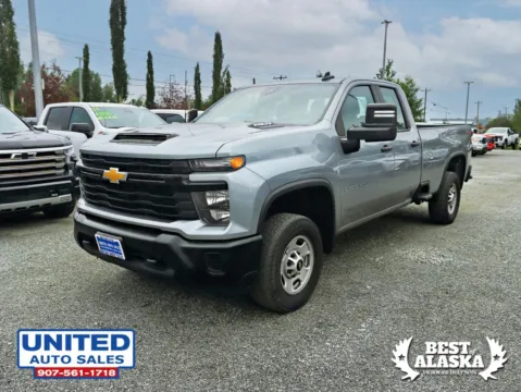 Another view of 2024 Chevrolet Silverado 2500 HD Double Cab Work Truck Pickup 4D 8 ft for sale in Anchorage, AK at United Auto Sales