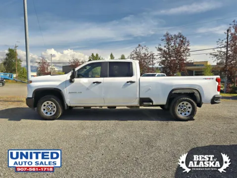 Photos of 2025 Chevrolet Silverado 3500 HD Crew Cab Work Truck Pickup 4D 8 ft for sale in Anchorage, AK at United Auto Sales