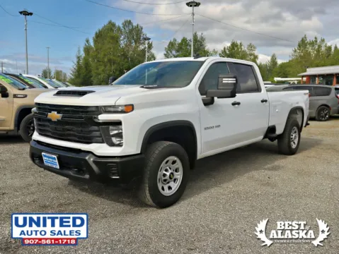 Photos of 2025 Chevrolet Silverado 3500 HD Crew Cab Work Truck Pickup 4D 8 ft for sale in Anchorage, AK at United Auto Sales