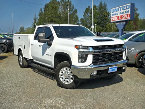White 2022 Chevrolet Silverado 2500 HD Double Cab LT Pickup 4D 8 ft for sale in Anchorage, AK