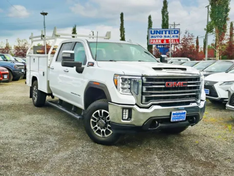 White 2023 GMC Sierra 3500 HD Crew Cab SLT Pickup 4D 8 ft for sale in Anchorage, AK