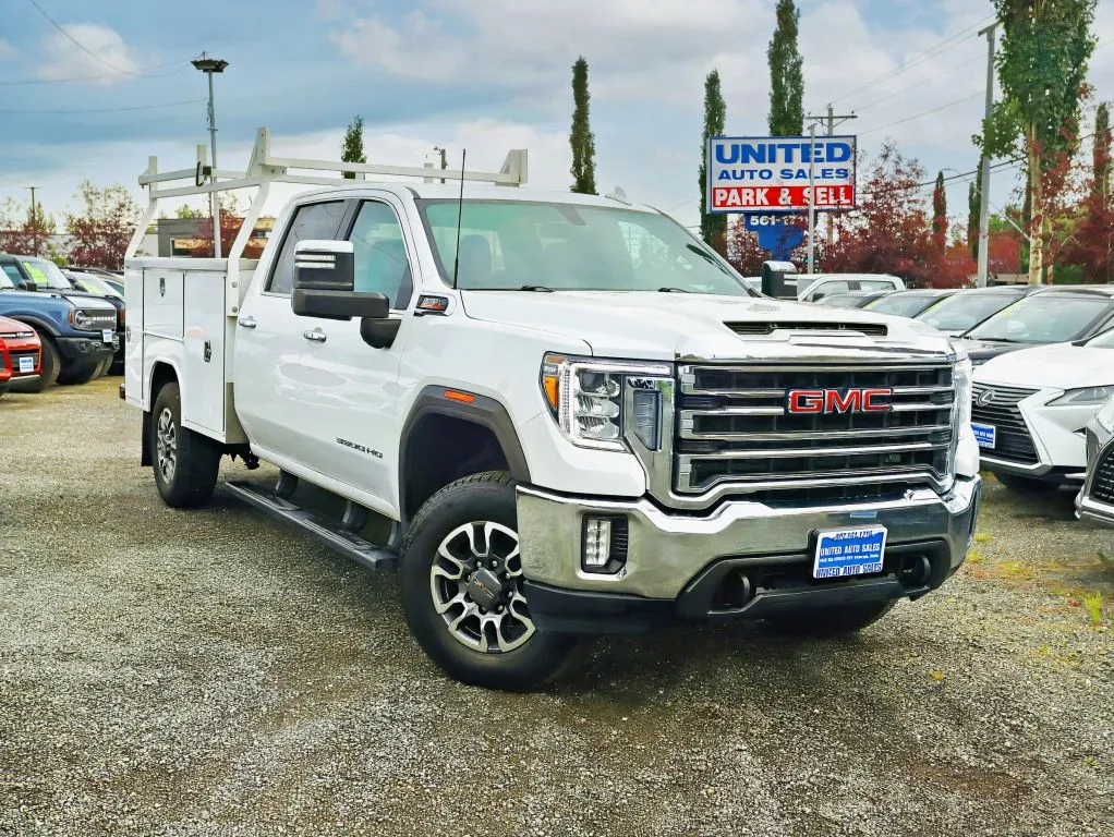 White 2023 GMC Sierra 3500 HD Crew Cab SLT Pickup 4D 8 ft for sale in Anchorage, AK