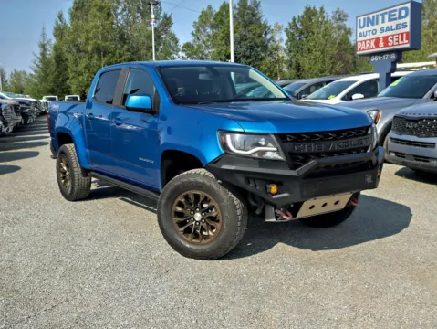 Blue 2021 Chevrolet Colorado Crew Cab LT Pickup 4D 5 ft for sale in Anchorage, AK