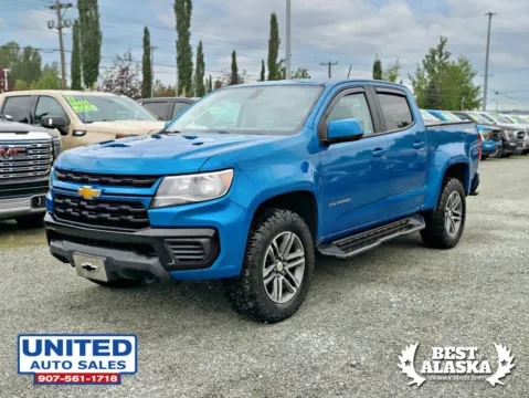 Photos of 2021 Chevrolet Colorado Crew Cab Work Truck Pickup 4D 5 ft for sale in Anchorage, AK at United Auto Sales