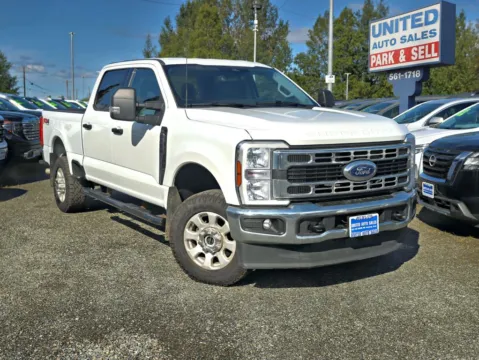 White 2024 Ford F250 Super Duty Crew Cab XLT Pickup 4D 6 3/4 ft for sale in Anchorage, AK