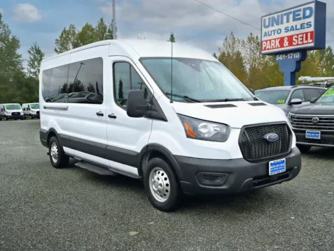 White 2023 Ford Transit 350 Passenger Van XL w/Medium Roof Van 3D for sale in Anchorage, AK