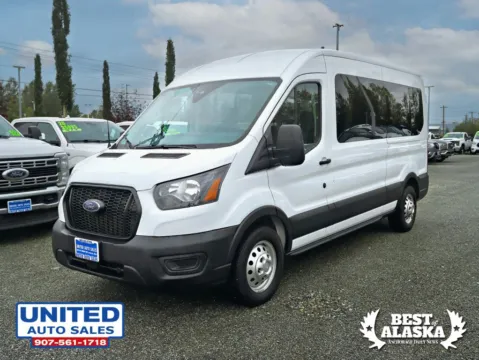 Another view of 2023 Ford Transit 350 Passenger Van XL w/Medium Roof Van 3D for sale in Anchorage, AK at United Auto Sales