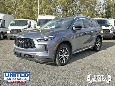 Photos of 2023 INFINITI QX60 SENSORY Sport Utility 4D for sale in Anchorage, AK at United Auto Sales
