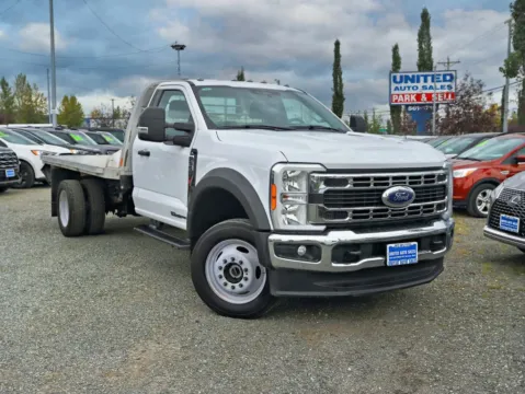 White 2023 Ford F550 Super Duty Regular Cab & Chassis XL Cab & Chassis 2D for sale in Anchorage, AK