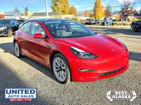 Another view of 2021 Tesla Model 3 Long Range Sedan 4D for sale in Anchorage, AK at United Auto Sales