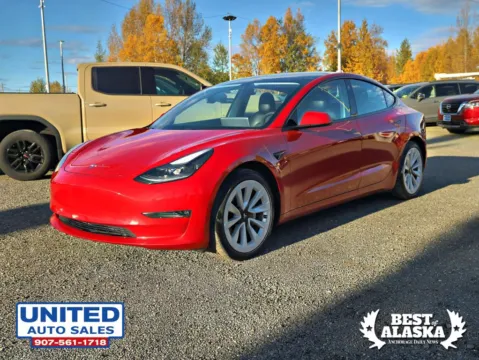 Photos of 2021 Tesla Model 3 Long Range Sedan 4D for sale in Anchorage, AK at United Auto Sales