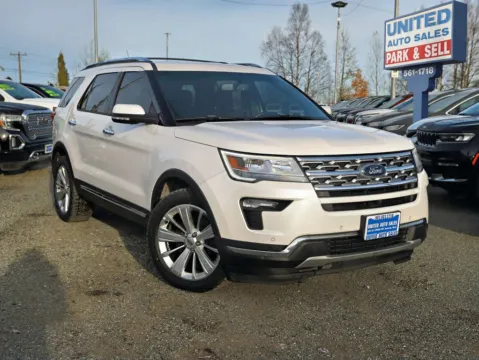 White 2019 Ford Explorer Limited Sport Utility 4D for sale in Anchorage, AK